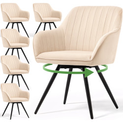 Набор стульев Akord Turno 6pcs (Beige/Black) Thumb