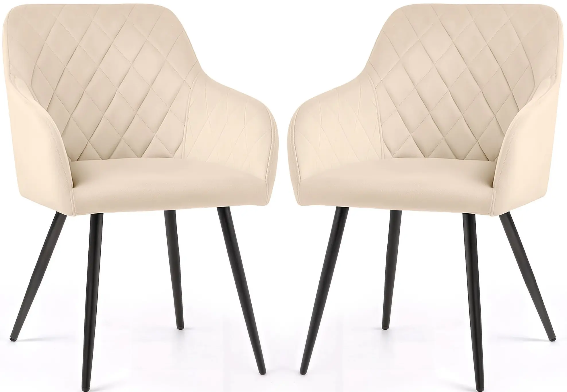 Набор стульев Akord Velto 2pcs (Beige/Black) - 3