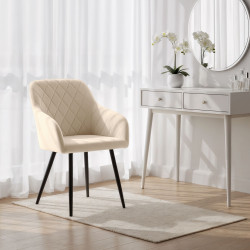 Набор стульев Akord Velto 2pcs (Beige/Black) Thumb