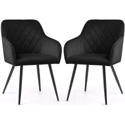 Набор стульев Akord Velto 2pcs (Black) Thumb