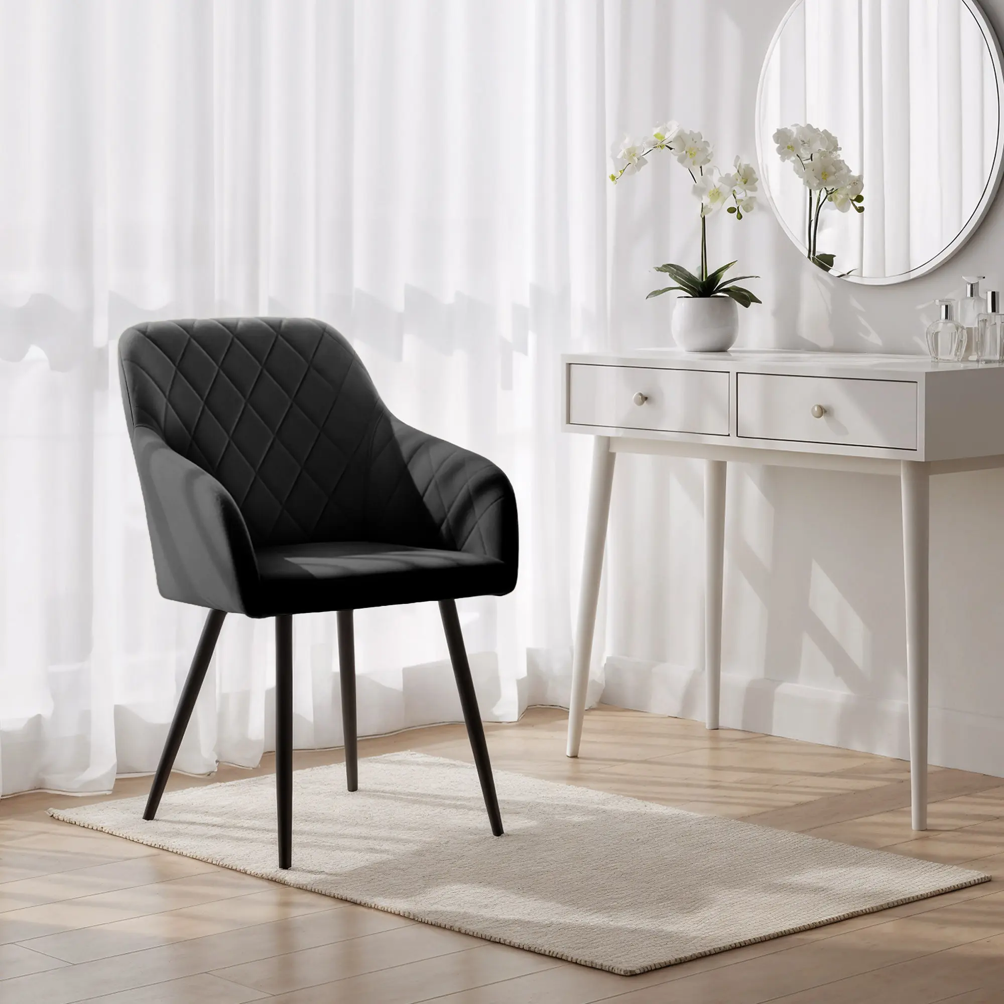 Набор стульев Akord Velto 2pcs (Black) - 8