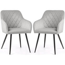 Set scaune Akord Velto 2pcs (Grey/Black) Thumb