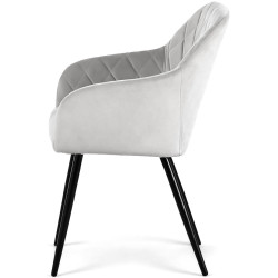 Set scaune Akord Velto 2pcs (Grey/Black) Thumb