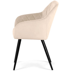 Набор стульев Akord Velto 4pcs (Beige/Black) Thumb