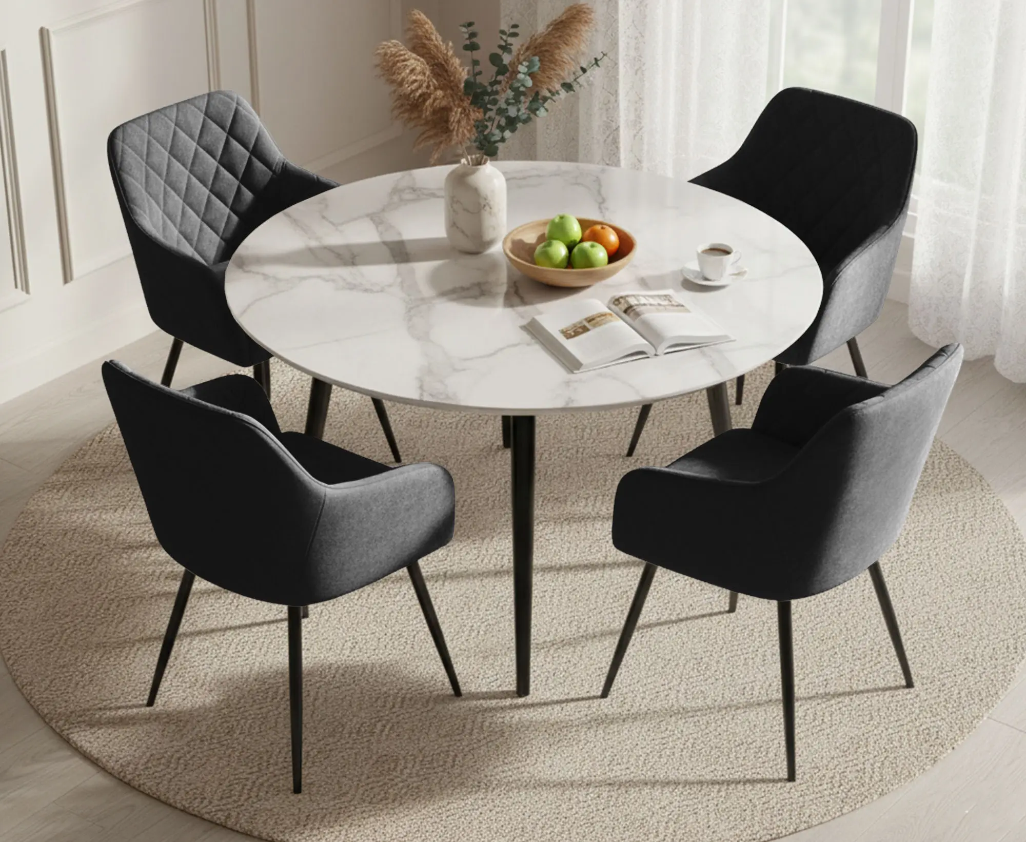 Набор стульев Akord Velto 4pcs (Black)