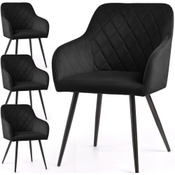 Набор стульев Akord Velto 4pcs (Black) Thumb