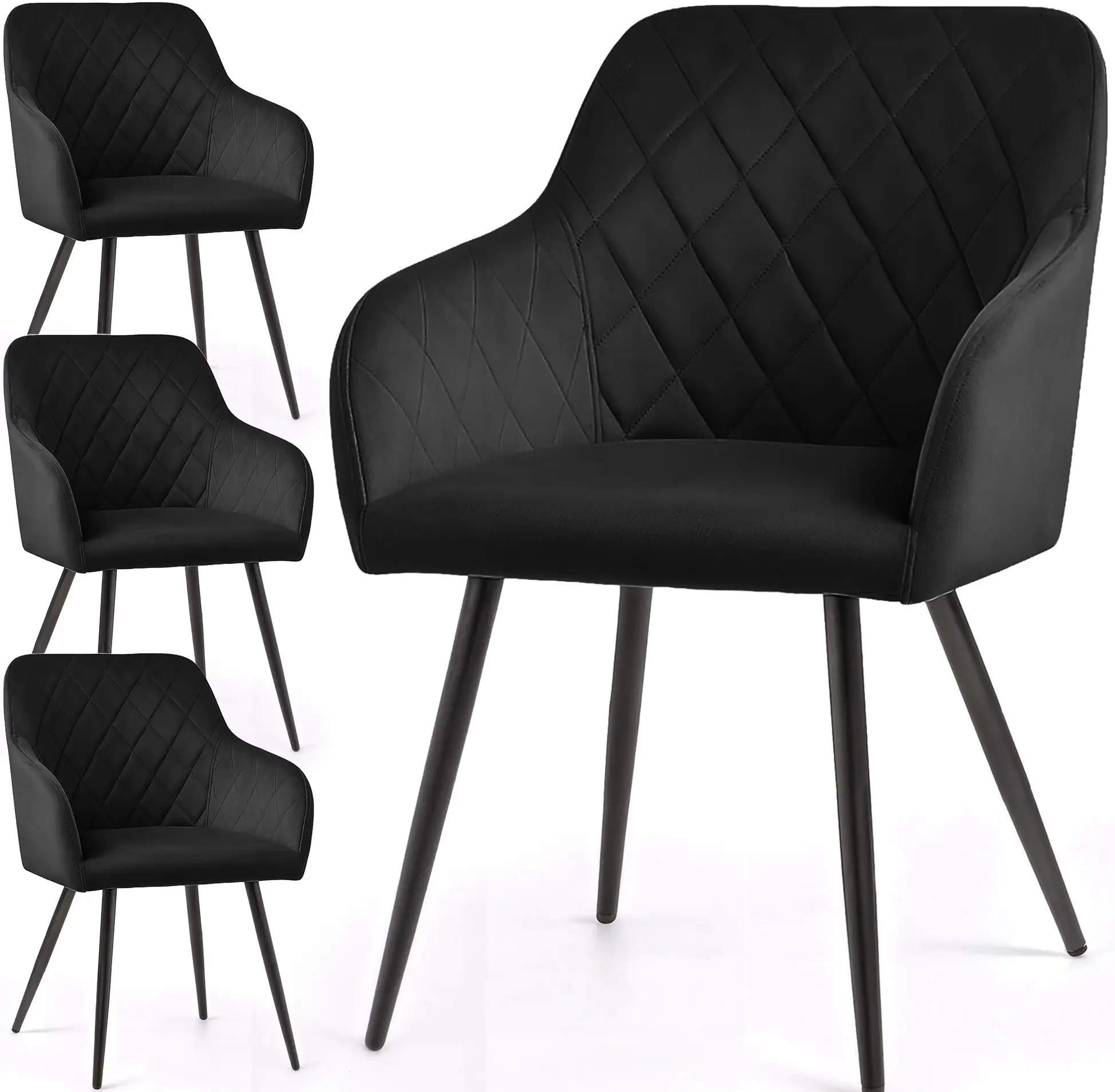 Набор стульев Akord Velto 4pcs (Black)