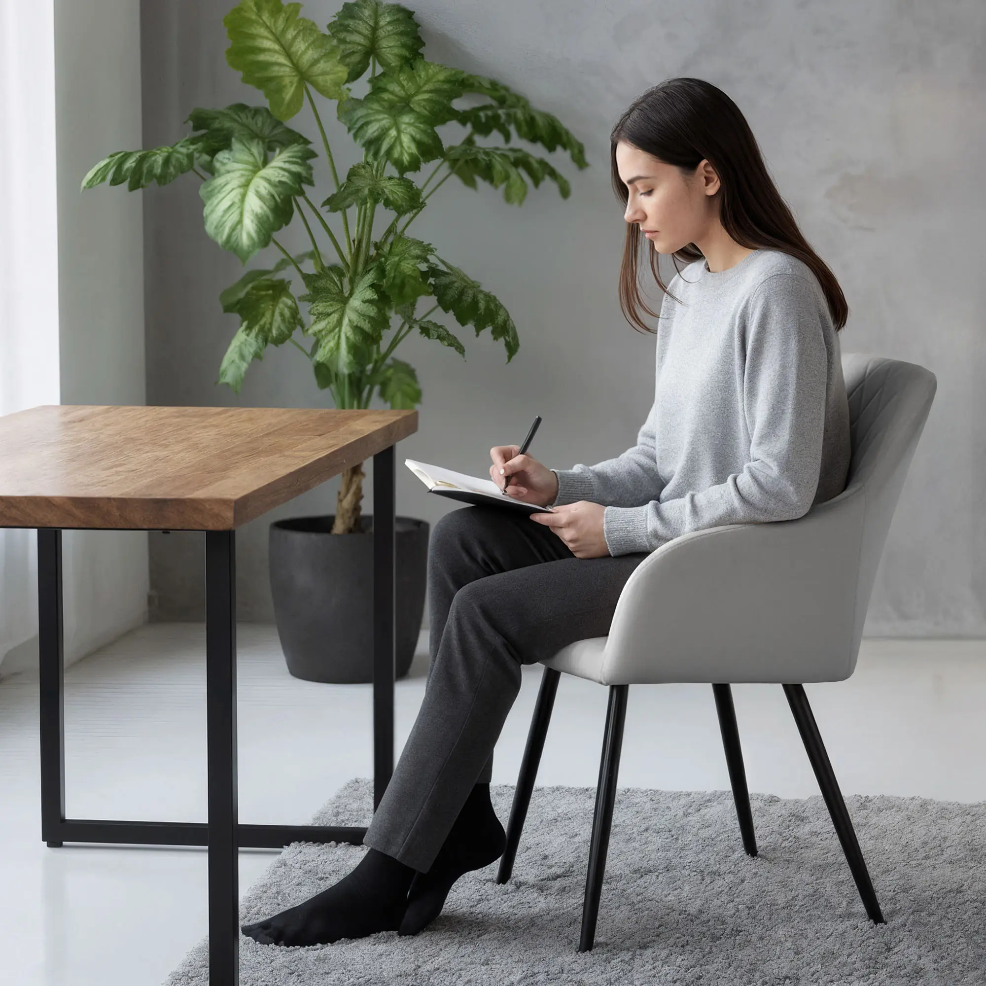 Набор стульев Akord Velto 4pcs (Grey/Black)