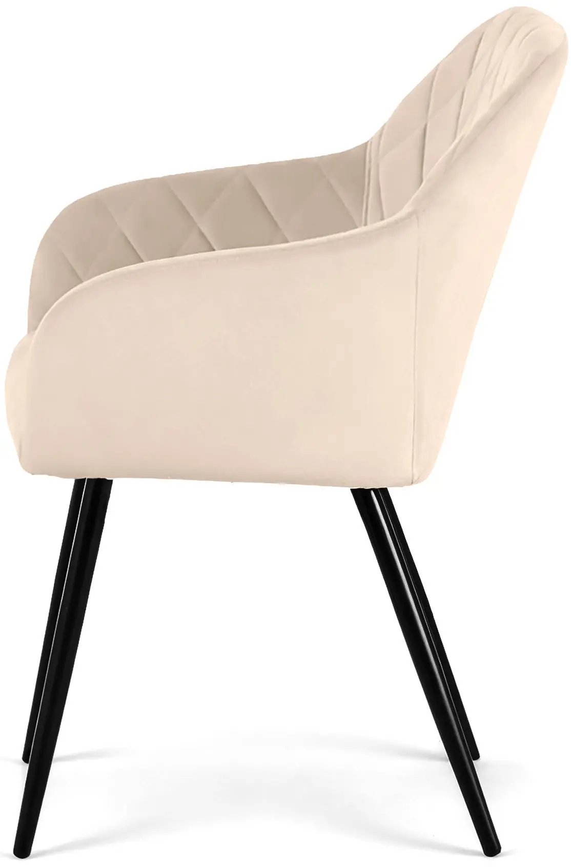 Set scaune Akord Velto 6pcs (Beige/Black) - 4