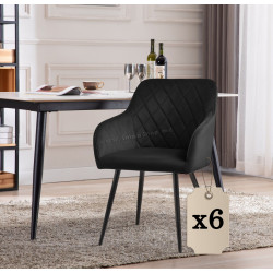 Набор стульев Akord Velto 6pcs (Black)