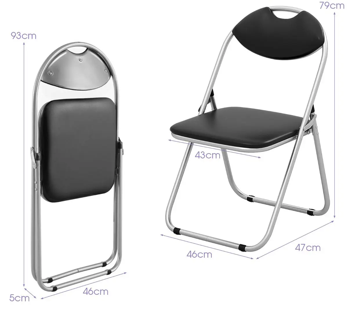 Набор стульев Costway HW54398-4 (Black)