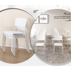 Set scaune Costway KC56983DK-4 (White) Thumb