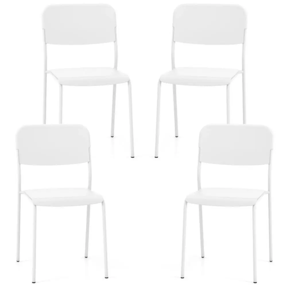 Set scaune Costway KC56983WH-4 (White)