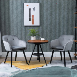 Set scaune Homcom 835-140GY (Grey)