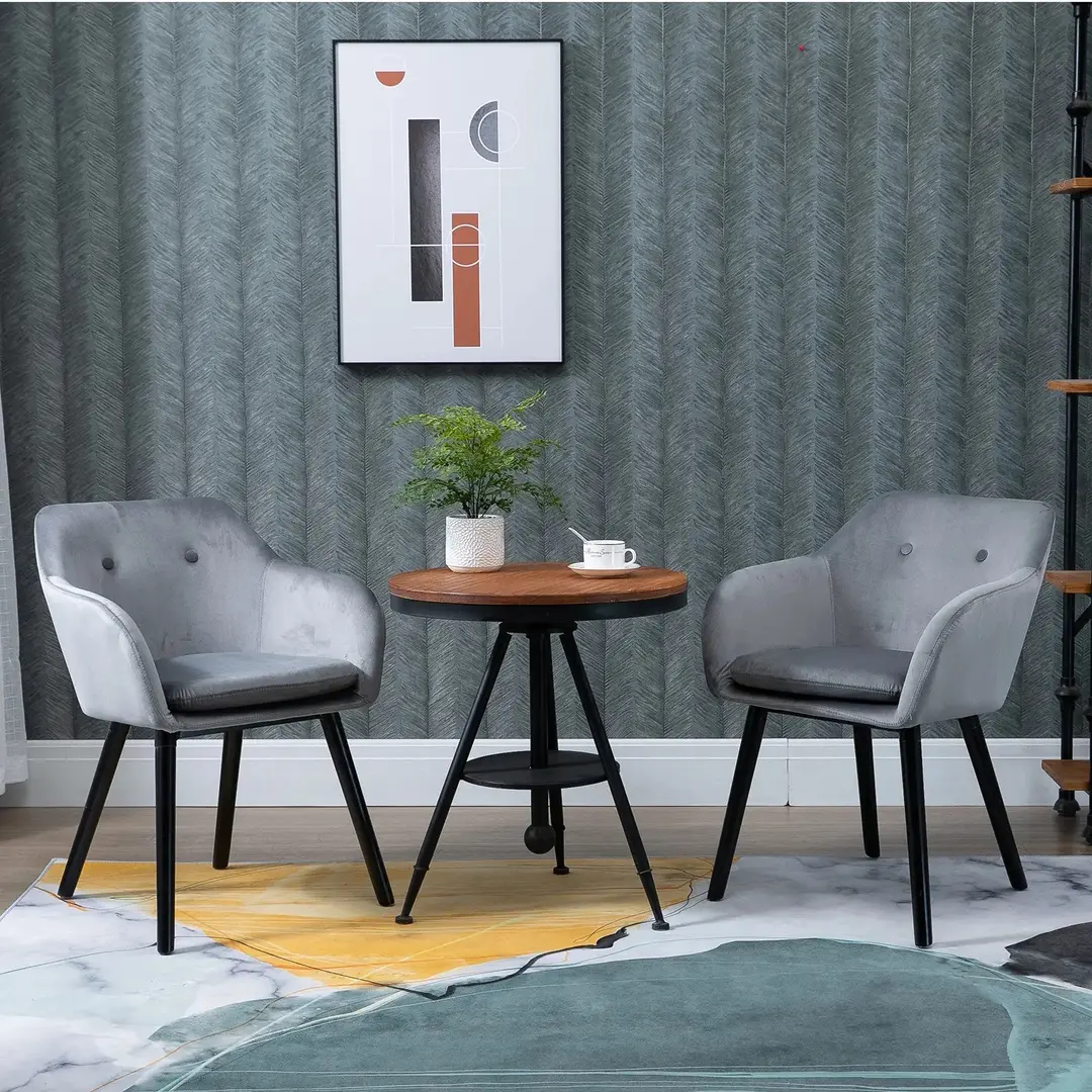 Set scaune Homcom 835-140GY (Grey)