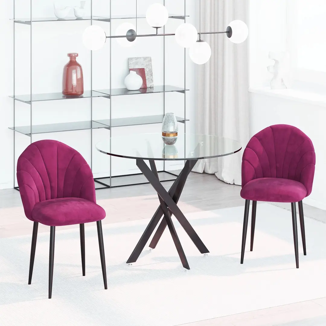 Set scaune Homcom 835-253WR (Fuchsia)