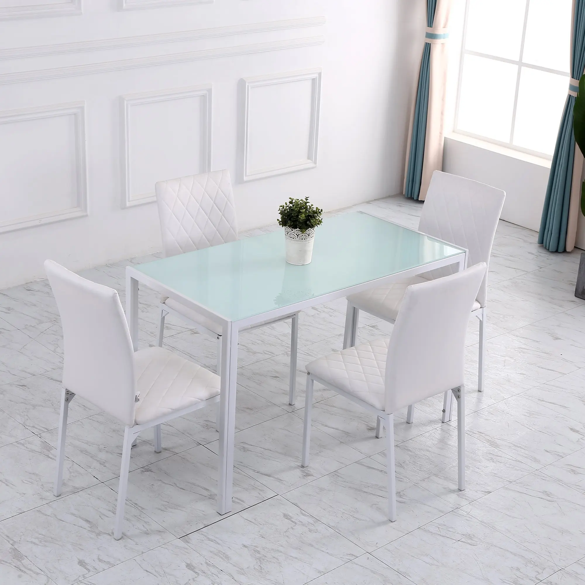 Set scaune Homcom 835-478WT (White) - 6