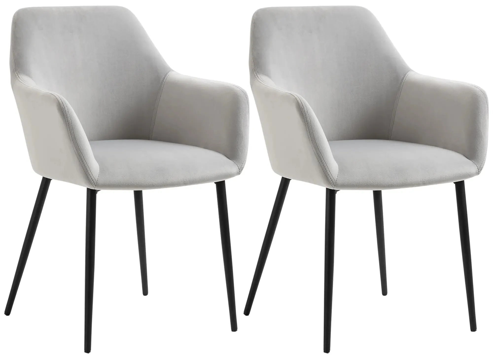 Комплект стульев Homcom 835-771V00LG (Light Grey) - 2