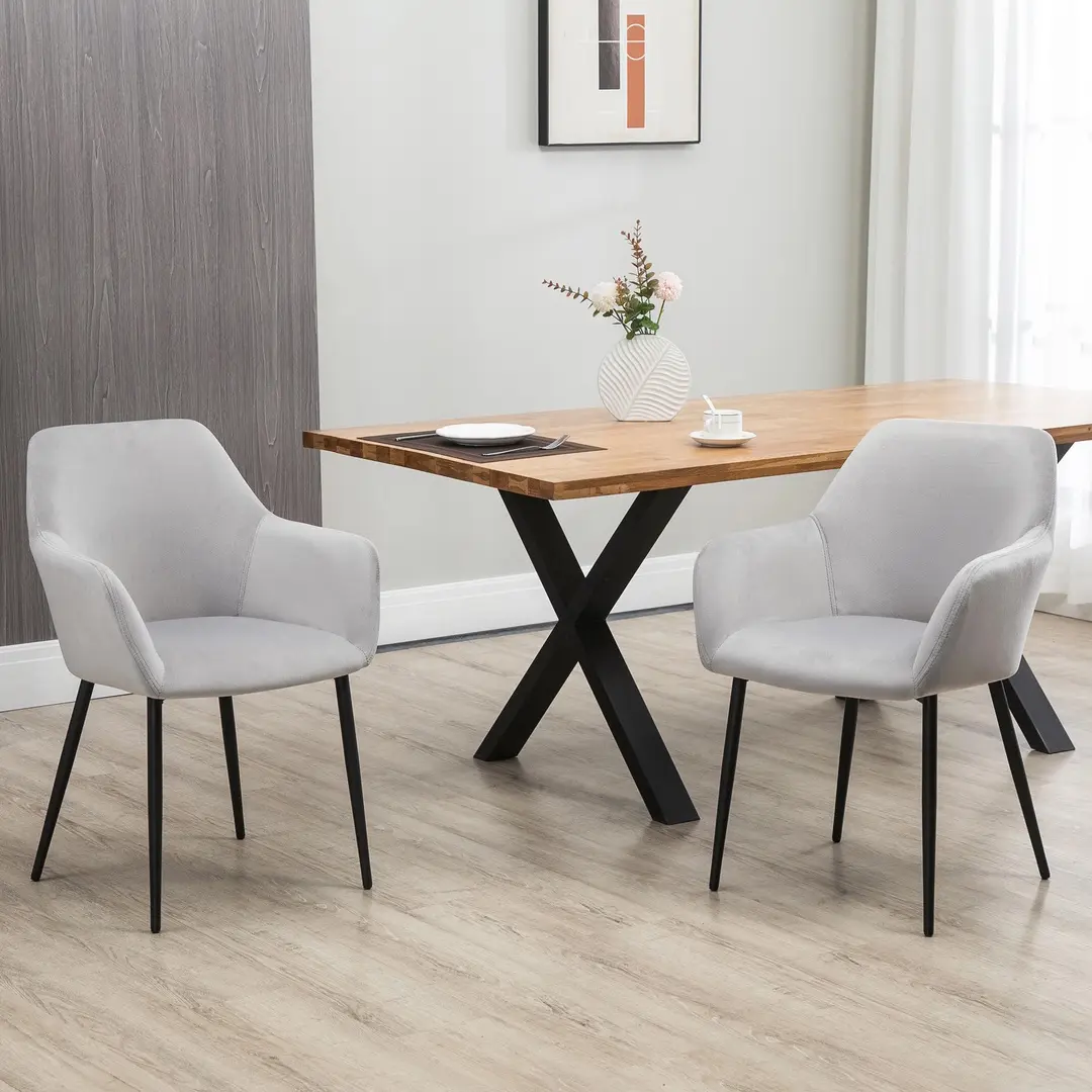 Комплект стульев Homcom 835-771V00LG (Light Grey)