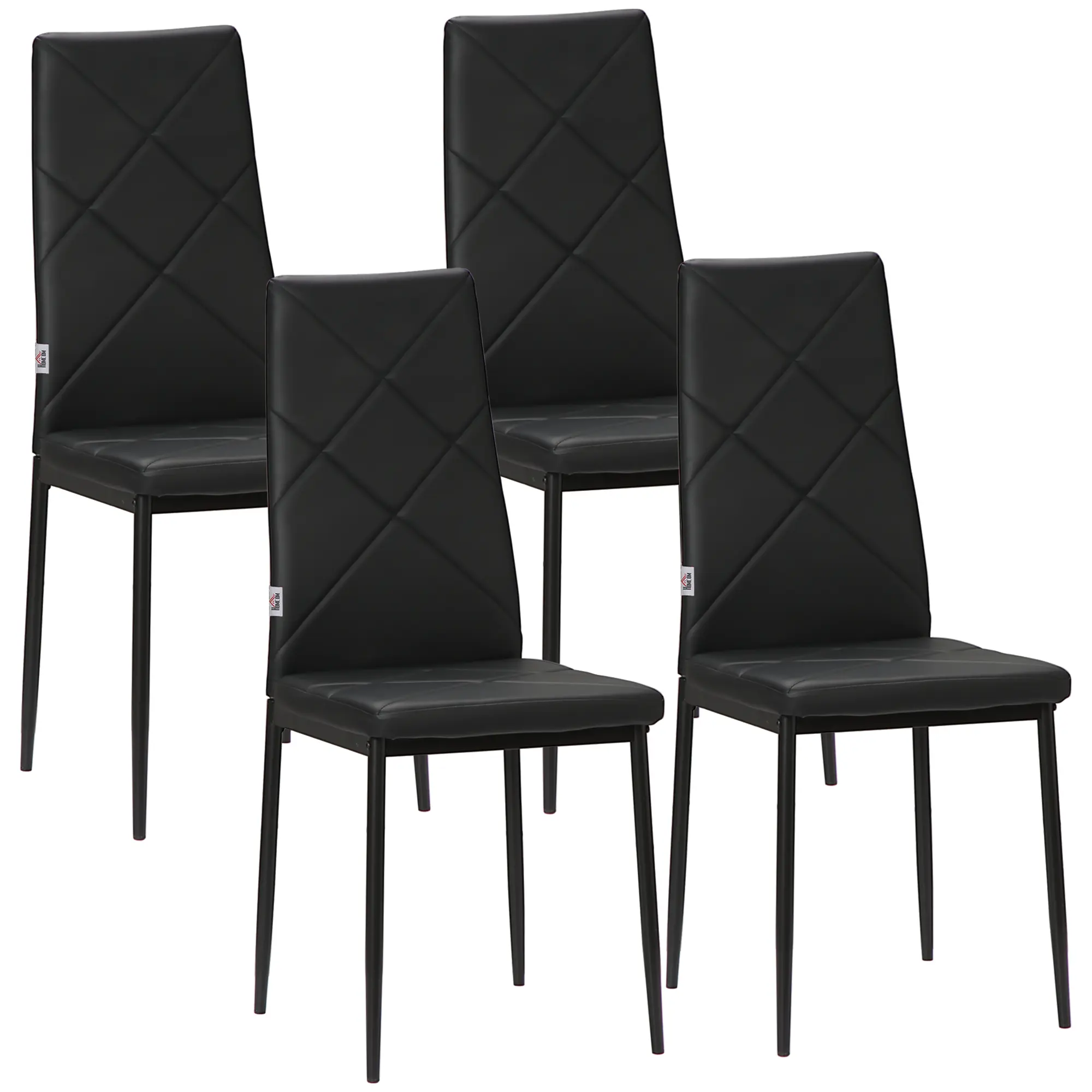 Комплект стульев Homcom 835-835V00BK (Black) - 2