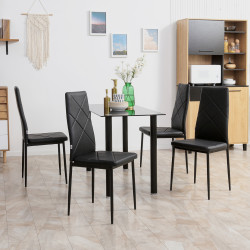 Комплект стульев Homcom 835-835V00BK (Black) Thumb