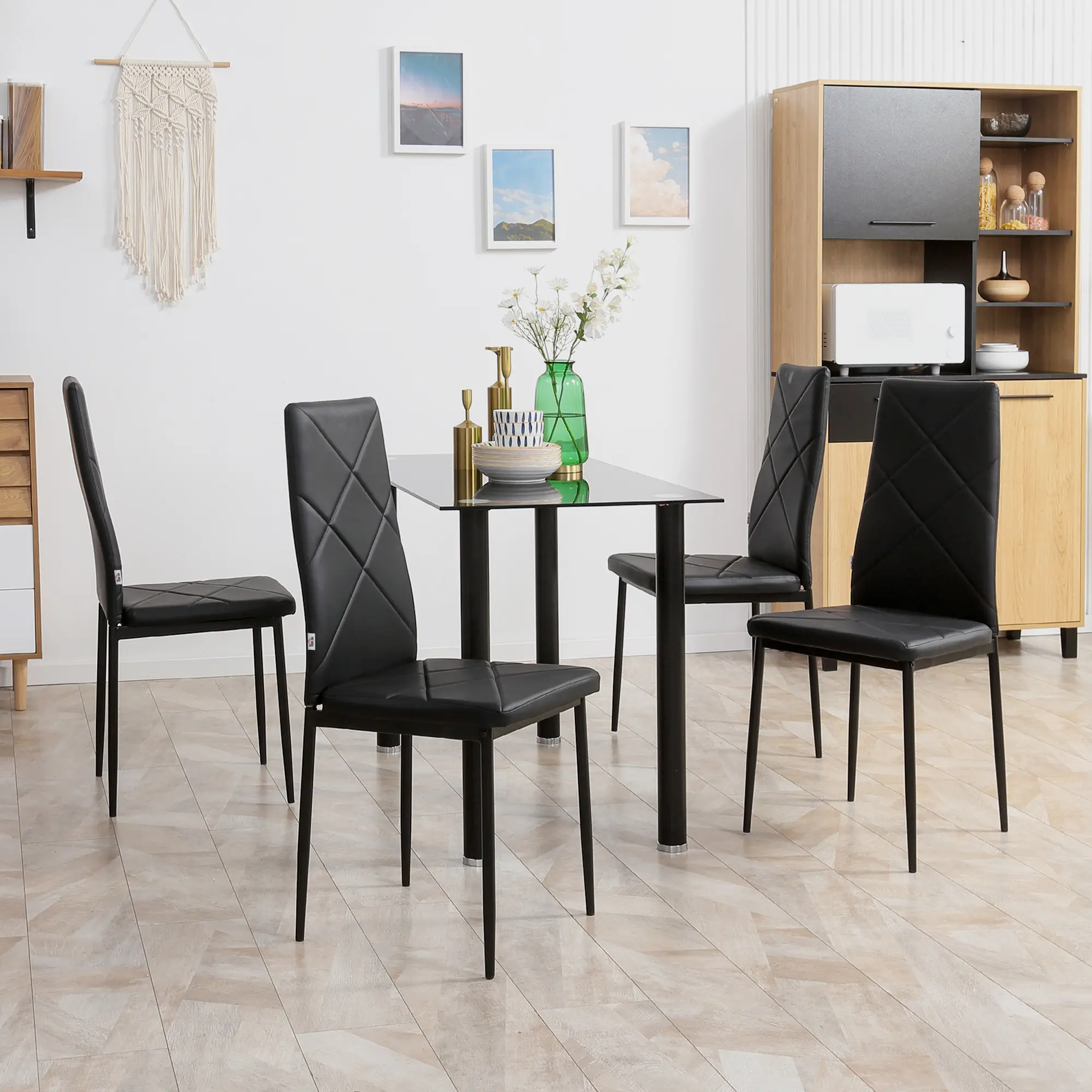Комплект стульев Homcom 835-835V00BK (Black) - 11