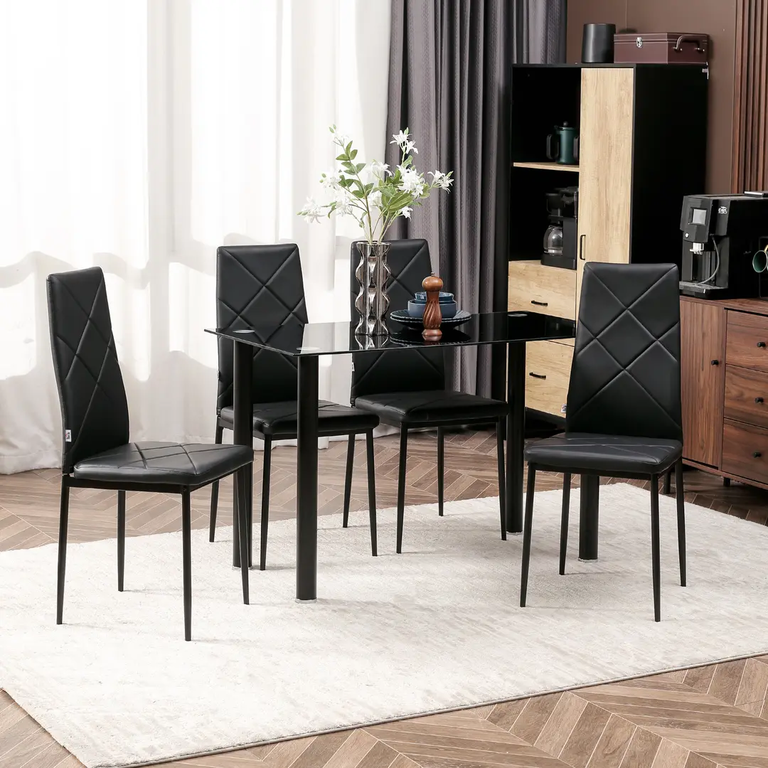Комплект стульев Homcom 835-835V00BK (Black)