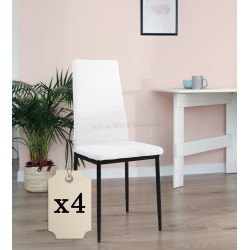 Набор стульев Homcom 835-483V01WT (White/Black)