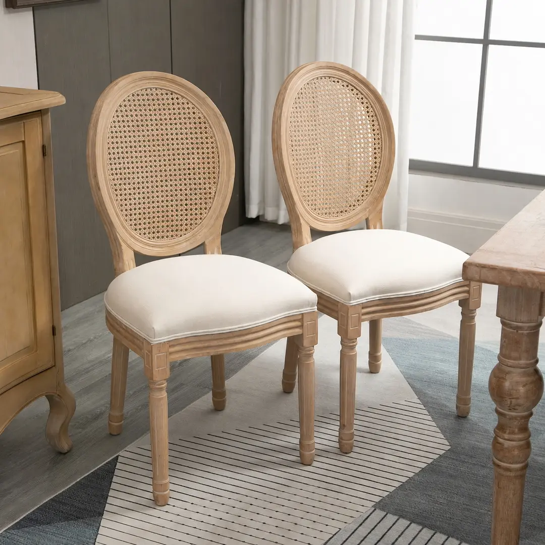 Набор стульев Homcom 835-523CW (Cream White)