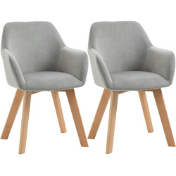 Набор стульев Homcom 835-728V00GY (Grey/Wood) Thumb