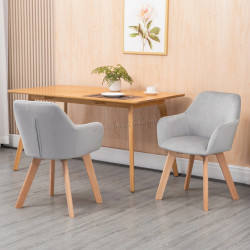 Набор стульев Homcom 835-728V00GY (Grey/Wood)