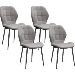 Набор стульев Homcom 83A-135V00LG (Light Grey/Black) Thumb
