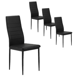 Set scaune Modern Home DC855-4 BLACK (Black) Thumb