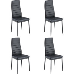 Set scaune Modern Home DC855-4 (Grey/Black) Thumb