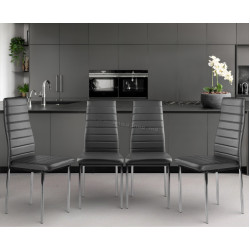 Set scaune Modern Home KE01 (Grey/Chrome)