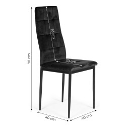 Set scaune Modern Home F261-3KD (Black) Thumb