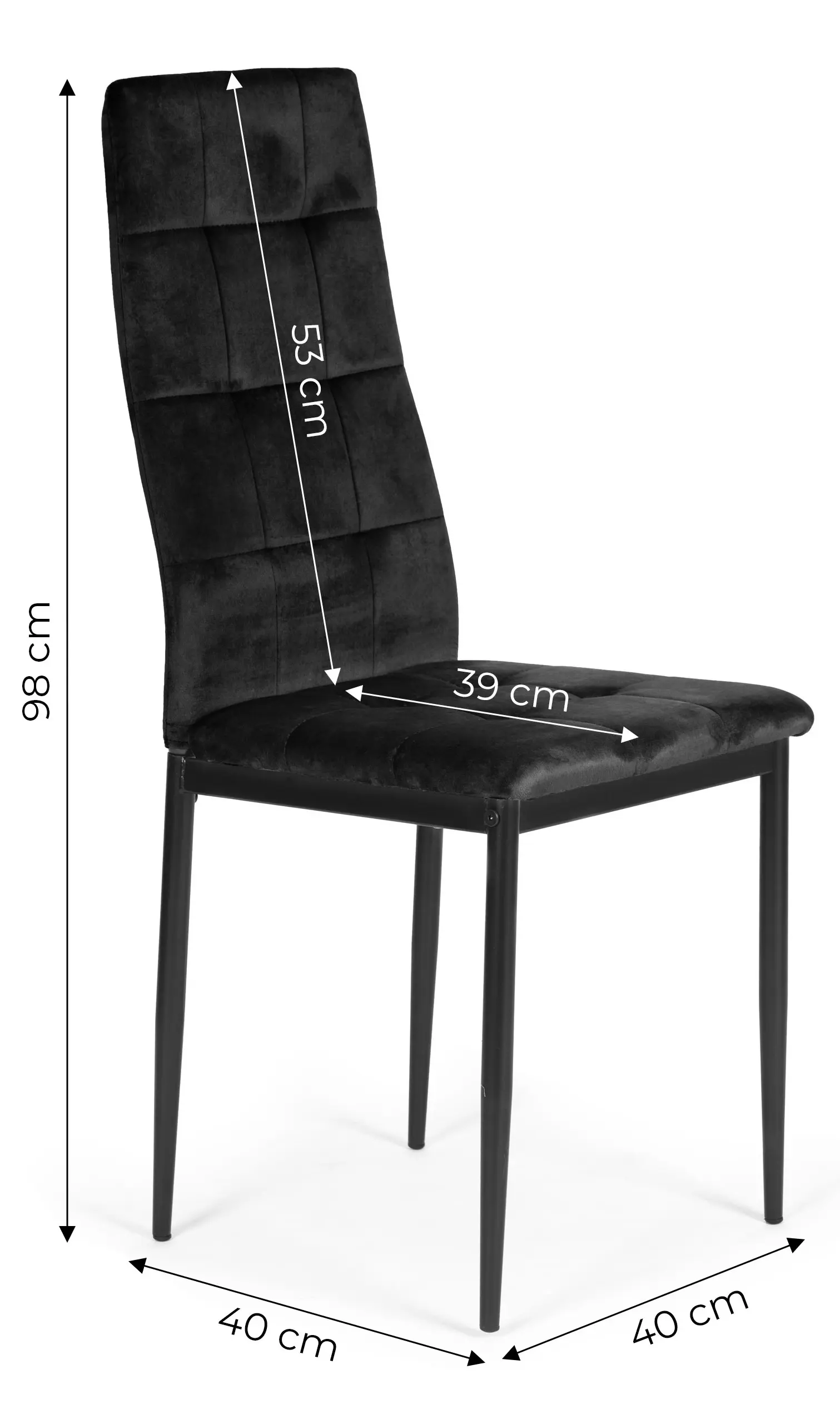 Set scaune Modern Home F261-3KD (Black)