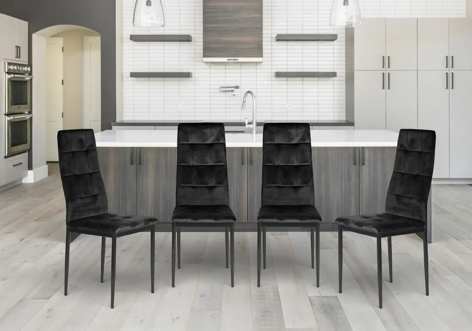 Set scaune Modern Home F261-3KD (Black)