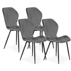 Set scaune Modern Home MC-188 (Grey/Black) Thumb