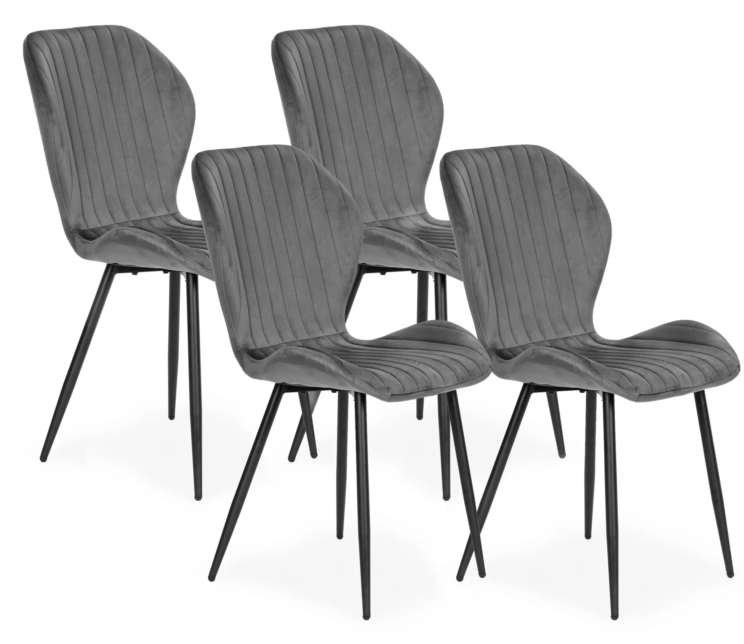 Set scaune Modern Home MC-188 (Grey/Black)