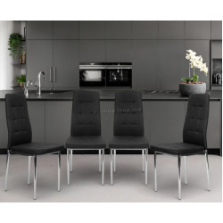 Set scaune Multistore KW01 (Black/Chrome)
