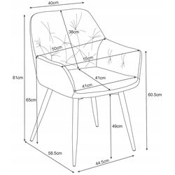 Набор стульев Akord SJ.030 (Pink/Black) Thumb
