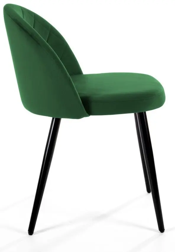 Set scaune Akord SJ.077 4pcs (Black/Green)