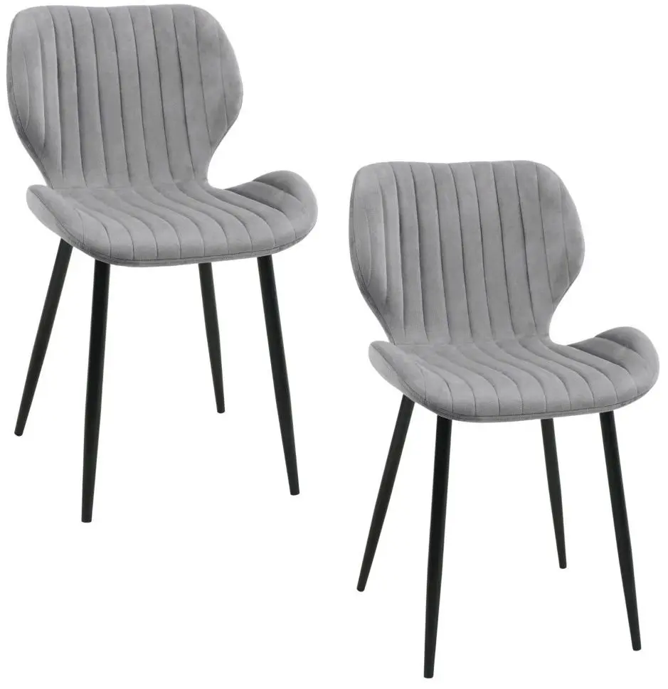 Set scaune Akord SJ.17 2pcs (Black/Grey) - 3