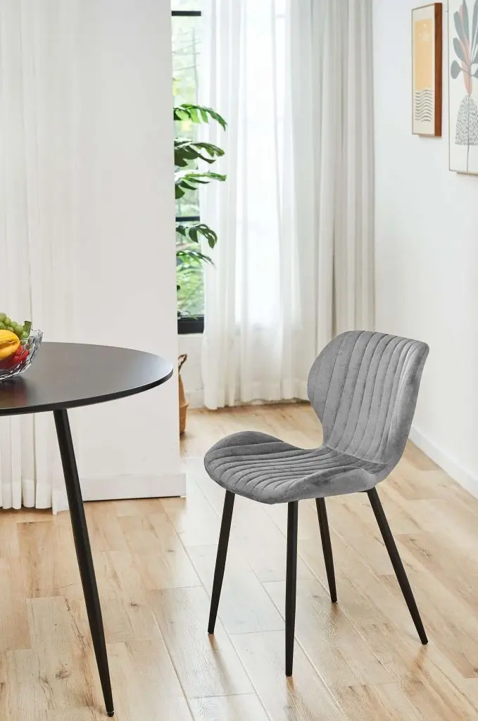 Set scaune Akord SJ.17 2pcs (Black/Grey) - 9