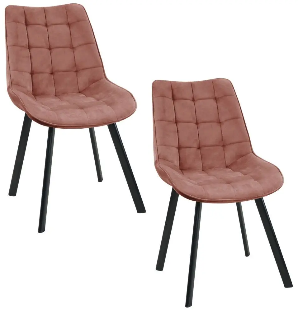 Set scaune Akord SJ.22 2pcs (Black/Pink) - 7