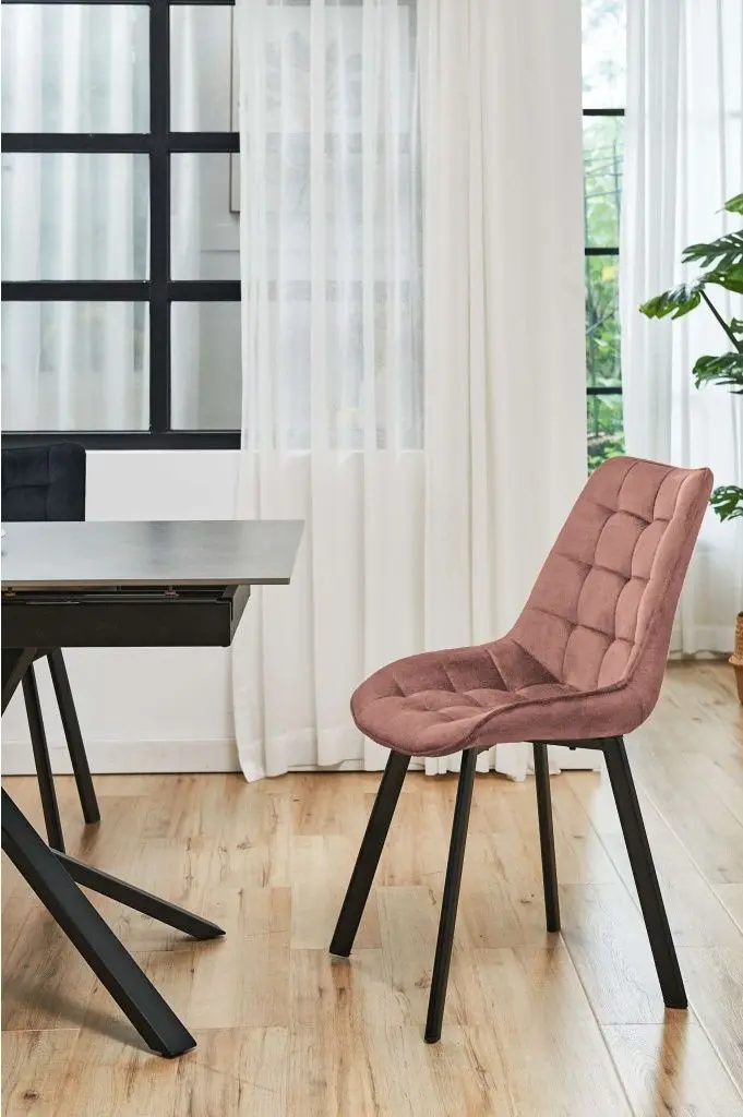 Set scaune Akord SJ.22 2pcs (Black/Pink) - 9