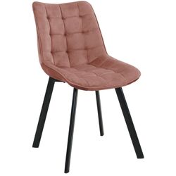 Set scaune Akord SJ.28 2pcs (Black/Pink) Thumb