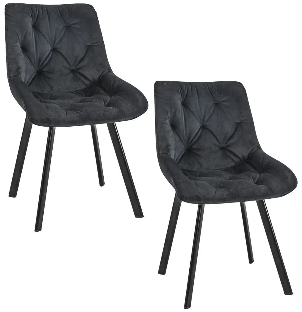 Set scaune Akord SJ.33 2pcs (Black)