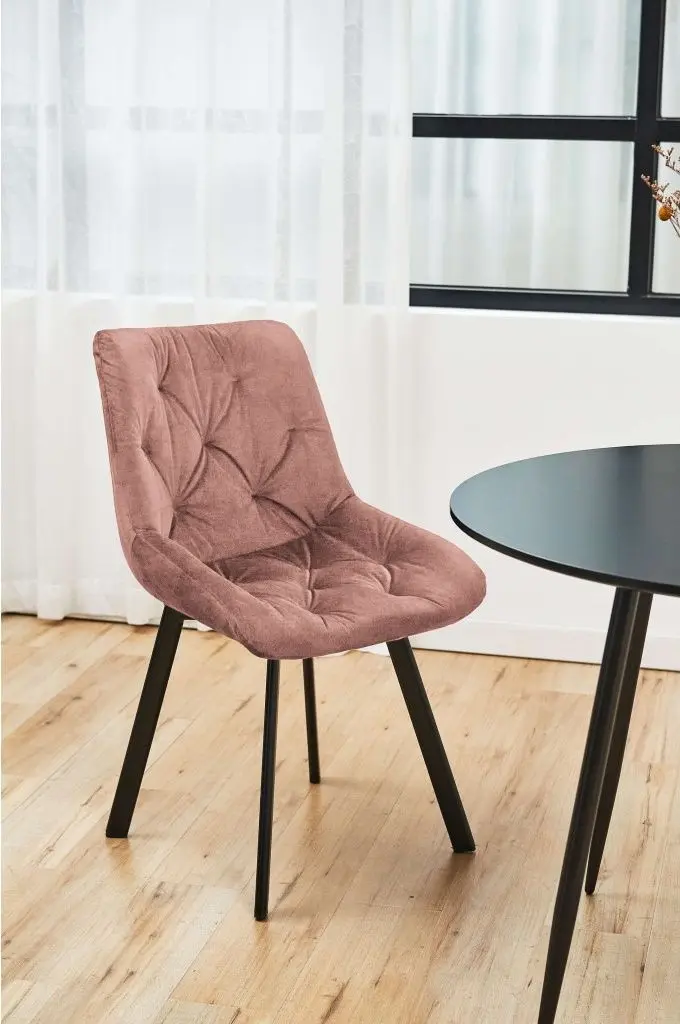 Set scaune Akord SJ.33 4pcs (Black/Pink)